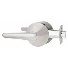 This BEST passage lever lockset is constructed of stainless steel with a satin finish. It is ADA compliant and features a ligature-resistant SPSL lever design. Suitable for interior doors where locking is not required, such as hallways or closets in commercial or institutional settings.