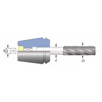 TECHNIKS Rigid Pipe Tap Collet: ER40, For 3/8 in Taps (MPN 05710-700)