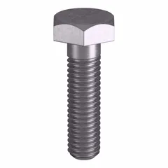 Grade B8 heavy hex bolt with 3/8"-16 thread size and 1-1/2 inch length. Manufactured to ASTM A193 material standards and ASME B18.2.1 dimensional standards. Suitable for structural applications requiring corrosion resistance and high-temperature performance, such as flanged connections and pressure vessels. Sold in a pack of 10 without nut.
