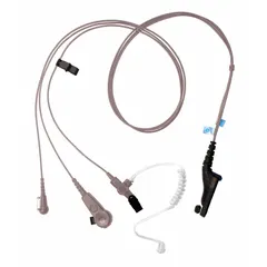 MOTOROLA Earpiece: Fits Motorola, For XPR 6000/XPR 7000 Series, Earbud, Push To Talk, Clear, 3 Wires (MPN PMLN6124A). Key specifications — attr921008: XPR 7000; attr921002: Yes; attr920998: PMLN6124A; attr921012: MOTOROLA.