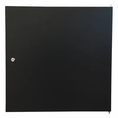 VIDEO MOUNT PRODUCTS Solid Door: 12 Rack Units, 1 in Overall Wd, 21 1/2 in Overall Ht, Black - Doors for Server Rack Enclosures