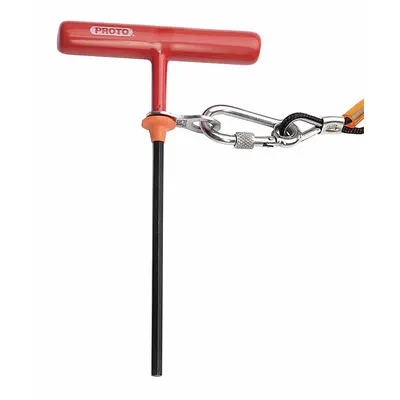 PROTO Hex Key: 0 Ball Ends, 3/8 in Tip Size, SAE, Long, Alloy Steel, Black Oxide - T-Shaped Hex Keys