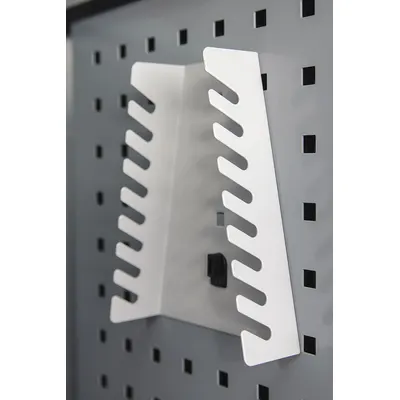 KENNEDY Locking Clip Wrench Holder for Square-Hole Pegboard - Tool-Specific Holders for Square-Hole Pegboard