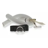 This 1/4 in wide breathing tube supplies continuous airflow from a supplied-air respirator system to Bullard CC20 and GR50 series respirator hoods. It includes the 20BT Breathing Tube and is designed for use with Bullard hoods in industrial environments requiring respiratory protection