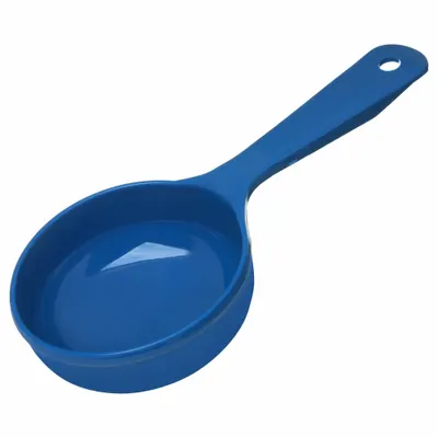CARLISLE Portion Control Spoon: 8 oz Capacity, Acetal, Solid, Blue, NSF Certified - Portion Control Spoons