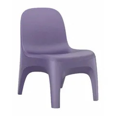 This CORTECH armless chair features a polyethylene seat in indigo, floor-mount legs, and a single seat without arms. It complies with UL 94 HB flammability standards and ISO 22196. Suitable for industrial and commercial environments such as cleanrooms, labs, and production areas.