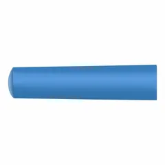 Blue cylinder chalk for marking metal, concrete, wood, and other industrial surfaces. Measures 4 inches overall length and 1 inch in diameter. Supplied in a 144-piece pack. Suitable for use in rail yards, construction sites, and fabrication shops.