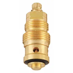 Brass compression stem assembly for hot water service. Designed for use with Crane-Repcal series fixtures. Includes one stem assembly. Replaces worn stems to control water flow.