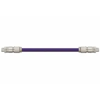 READYCABLE Ethernet Cable: Cat5e, M12 Male Straight x M12 Male Straight, 30 ft Lg, PUR, Purple, X (MPN CAT9421013-30)