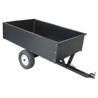 APPROVED VENDOR Trailer Cart: 2 Wheels, 18.4 cu ft Cubic Foot Capacity, 1,500 lb Load Capacity