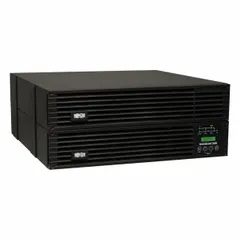 Online double-conversion UPS providing continuous power conditioning and battery backup. Rated 6 kVA with selectable output voltages of 200 V, 208 V, 220 V, 230 V, or 240 V. Suitable for protecting servers, network equipment, and other critical loads from power disturbances.