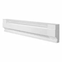 CADET Electric Baseboard Heater: Residential Grade, 150W/563W, Thermostat Not Included, White (MPN 3F750W)
