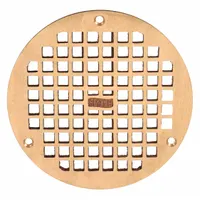 JAY R. SMITH MFG. CO Grate: A, Round, 6 1/2 in Overall Dia, 1/4 in Overall Ht, Bronze, Bronze (MPN A07PBG)