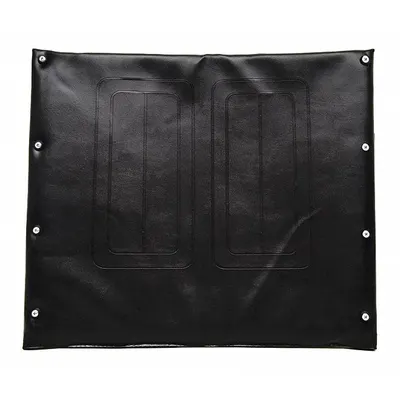 ALCO Embossed Back Upholstery: Vinyl, 20 in Overall Wd, 18 in Overall Ht - Seat & Back Upholstery for Wheelchairs