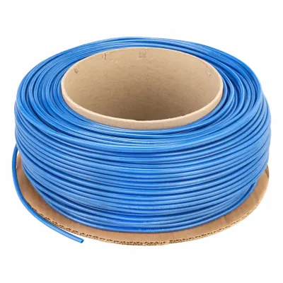 PARKER Standard Polyurethane Tubing, 4 mm ID, 6 mm OD, 500 ft, Blue