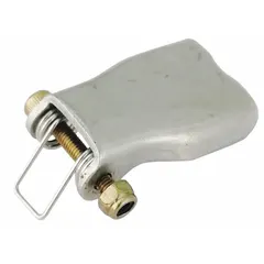 Safety latch assembly designed to secure the hook opening on Dayton manual chain hoists. Prevents load slings or chains from slipping off during lifting operations. Compatible with hoists rated for 1,000 lb capacity.