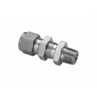 This double-ferrule stainless steel fitting connects 10 mm OD tubing to 1/4 in FNPT threaded ports. The compression x FNPT configuration is used in industrial fluid systems for leak-tight sealing. Compatible with Swagelok fitting brands
