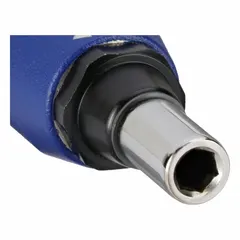 Preset torque bit screwdriver with 1/4 in tip size and slip-type mechanism. Provides consistent torque output from 6 in-oz minimum to 32 in-oz maximum. Suitable for assembly and maintenance tasks requiring controlled tightening to prevent overtightening.