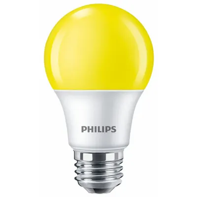 PHILIPS Compact LED Bulb: Medium Screw (E26), LED, (A) Classic, A19, 8 W Watt, 3000K - Medium Screw Base (E26) Lamps