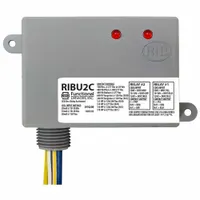 RIB Enclosed Pre-Wired Relay: 10 A Rating, 10-30V AC/DC/120V AC, DPDT, 0.75 in NPT (MPN RIBU2C)