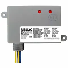 General purpose power relay with DPDT contacts and a 10 A rating. Coil voltage 10-30V AC/DC/120V AC. Enclosed pre-wired design with 0.75 in NPT nipple. Suitable for switching loads in control panels, HVAC, and lighting systems.