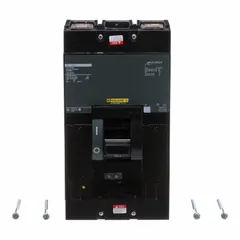 Molded case circuit breaker rated 300 A, 2-pole, with a maximum interrupting rating of 25 kA at 120/240 V AC. Features adjustable instantaneous trip and lug-type terminal connections. Suitable for overcurrent protection in electrical distribution systems.