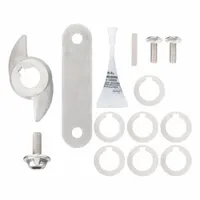 This rotary cutter kit includes a stainless steel cutter and shredding ring for sewage grinder pumps. It is designed to shred solids in wastewater, helping prevent clogs and protecting downstream equipment. The stainless steel construction provides corrosion resistance in wastewater environments