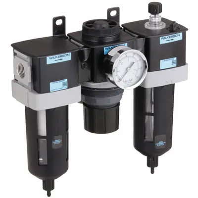 WILKERSON Filter/Regulator/Lubricator: 1/2 in NPT, 90 cfm, 150 psi Max Op Pressure - Wilkerson Filter, Regulator & Lubricators (FRLs)
