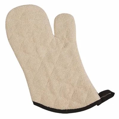 SAN JAMAR Cotton Oven Mitt, 13 in L, Tan - Furnishings, Appliances and Hospitality