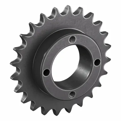 TSUBAKI Sprocket: For 40 Chain, 24 Teeth, 3.831 in Pitch Dia, 4.098 in Outside Dia - Size 40 Bushed-Bore Roller Chain Sprockets