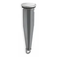 MOEN Drain Stopper: 1 3/8 in Overall Dia, Plastic, Chrome-Plated, Silver, Pop Up (MPN 12314)
