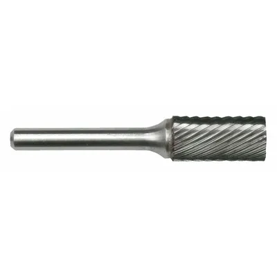 CLE-LINE SA-9 Single-Cut Cylinder Bur, 1" x 1" Head, 1/4" Shank - Single-Cut Cylinder Burs