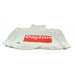 Replacement upper filter bag for Dayton dust collector models 3AA17B, 3AA18B, and 3AA21B. Captures fine wood dust and debris from industrial woodworking operations, helping maintain air quality and equipment efficiency in workshops and manufacturing facilities.