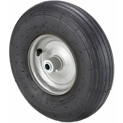 OEM Pneumatic Wheel: 13 3/16 in Dia, 3 5/8 in Wd, Rubber, 6 in Hub Lg, Std - Pneumatic Wheels
