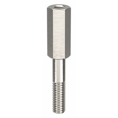 OEM Aluminum Male x Female Standoff, Hex, Plain, 1-1/4 in Lg, 1/4 in Hex Wd, 10 PK - Aluminum Male x Female Standoffs