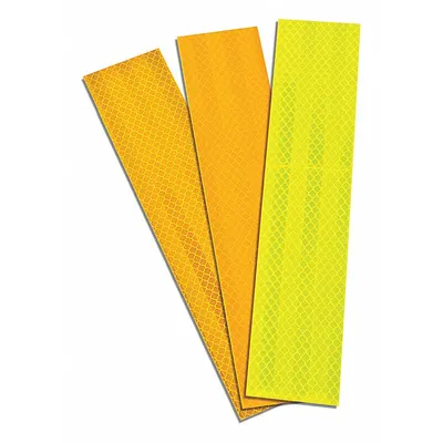 3M Reflective Tape: Buses/Construction/Emergency Vehicles/Rail, Fluorescent Lime/Orange - Vehicle Reflective Strips