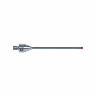 INSIZE M4 Stylus: CMM Straight Stylus, Ball, Straight, 0.16 in Ruby Ball Tip - Straight CMM Styli