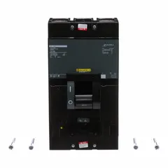 Q4-Frame molded case circuit breaker rated 400 A, 2-pole, with a maximum AIR rating of 25kA at 120/240V AC. Features an adjustable instantaneous trip for overcurrent protection and lug-type terminal connections. Suitable for use in power distribution systems requiring branch circuit protection.