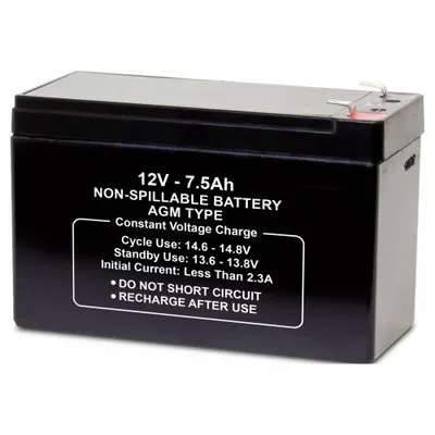 OEM Sealed Lead Acid Battery: 12V DC - AGM Sealed Lead Acid Batteries