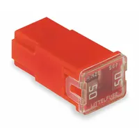 LITTELFUSE Automotive Fuse: JCAS Series, Red, Female, Cartridge, Time-Delay, 50 A, 32 V DC (MPN JCAS50)