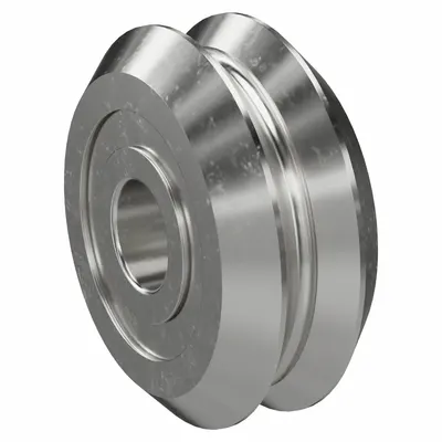 DUALVEE W4SSX Stainless Steel Guide Wheel Bearing for Size 4 DualVee Rails - Bishop-Wisecarver DualVee Guide Wheel Bearings