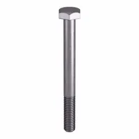 Grade B8 heavy hex bolt made from stainless steel, meeting ASTM A193 material standards and ASME B18.2.1 dimensional standards. Thread size 3/8"-16, length 4 inches, sold in a pack of 10. Suitable for structural applications requiring corrosion resistance and strength in high-temperature and high-pressure environments