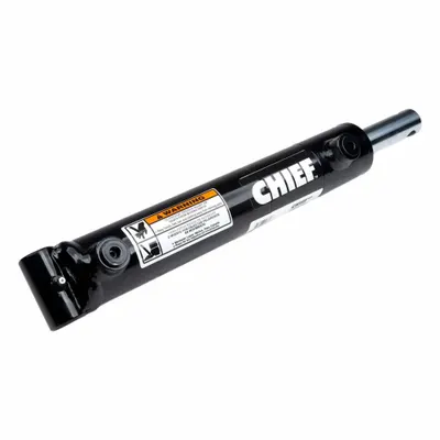 CHIEF Welded Hydraulic Cylinder: 3.5 in Bore Dia., 10 in Stroke Lg, 18 in Retracted Lg - Drilled Rod Mount Welded Hydraulic Cylinders