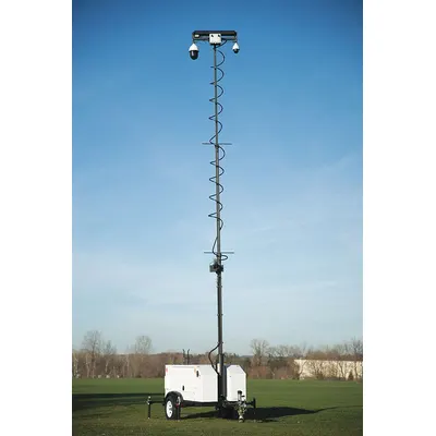 COMMANDER 3400 Surveillance Trailer: Surveillance Trailer, 7 ft Collapsed Ht - Portable Mounted Video Surveillance Systems