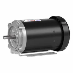 This LEESON Flex-In-1 3-phase general purpose AC motor is rated 1/2 hp with a nameplate voltage of 208-230/460V AC at 60 Hz. It delivers 3450 RPM and draws 2.0-2.0/1.0 A full load current. The open drip proof (ODP) enclosure and C-face/rigid base mount suit applications such as pumps, fans, conveyors, and compressors in clean, dry environments.