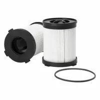 Spin-on fuel filter with water separator for Nissan vehicles. Cellulose media. Overall length 5 1/16 in, outside diameter 4 7/16 in. Removes contaminants and water from diesel fuel to protect fuel system components
