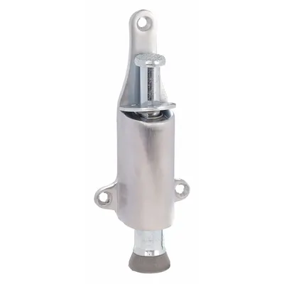OEM Plunger Door Holder: Door - Mounted, 2 1/4 in Wd, 5 5/8 in Overall Ht - Plunger Door Holders