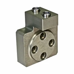 Standard gripper jaw for parallel grippers, 100 nominal size. Constructed from high tensile aluminum alloy. Designed for use with VSO/VZO systems. Suitable for gripping, holding, and positioning workpieces in industrial automation applications.