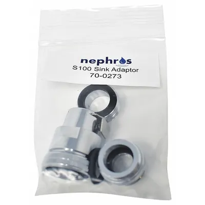 NEPHROS Sink Aerator Adapter: Metal (MPN 70-0273) - Mounting Brackets, Adapters & Installation Kits for Water Filter Systems