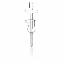 Borosilicate glass Tenbroeck tissue grinder with 1 1/4 in tube diameter and 6 1/4 in pestle length. Used for homogenizing soft tissue samples in laboratory settings, preparing cell suspensions, and extracting proteins or nucleic acids from biological materials.